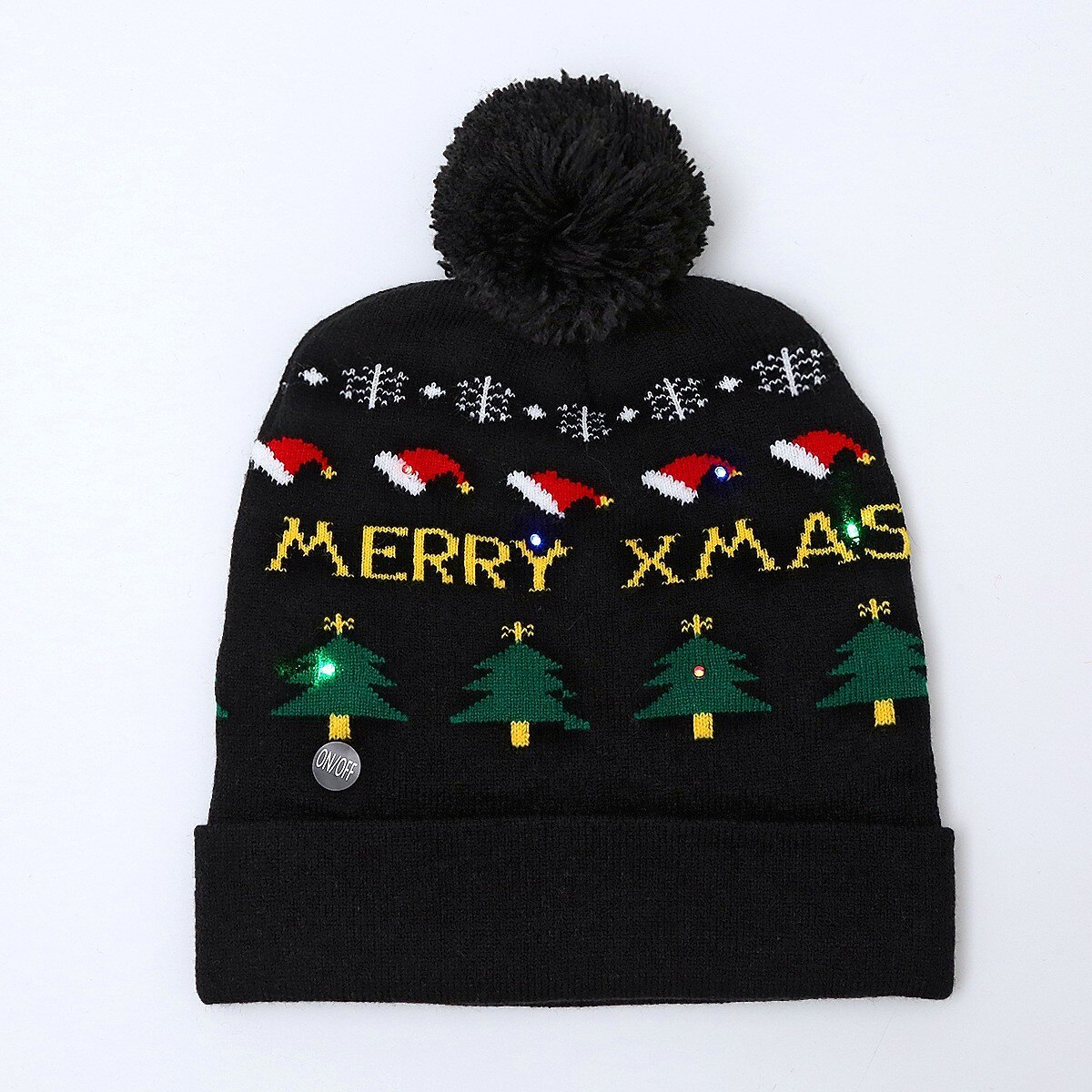 LED Christmas Hat Light Up Christmas Hat Unisex Knitted Beanie Holiday Hat Santa Claus Christmas Gifts Decoration 2026 - $15.99 –P23