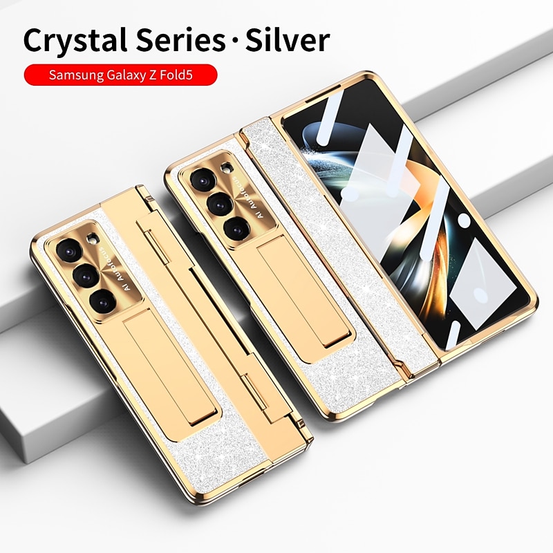 Чехол для телефона для Samsung Galaxy Z Fold 6 Z Fold 5 Z Fold 4 Z Fold 3 с поддержкой MagSafe с подставкой с защитой экрана поддержка беспроводной зарядки PC PU кожа 2025 - $32.99 –P16