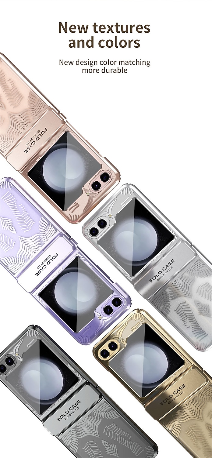 2025年 Samsung Galaxy Z Flip 6 Z Flip 5 Z Flip 4 Z Flip 3 用の電話ケース バックカバー ウルトラスリム ショックプルーフ ソリッドカラー PC  コレクション – $25.99 –P11