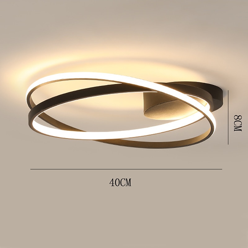 Luz de techo LED, lámpara de techo con luz empotrada de diseño circular regulable, adecuada para dormitorio, sala de estar, comedor, ac110v ac220v 2025 - $201.49 –P4