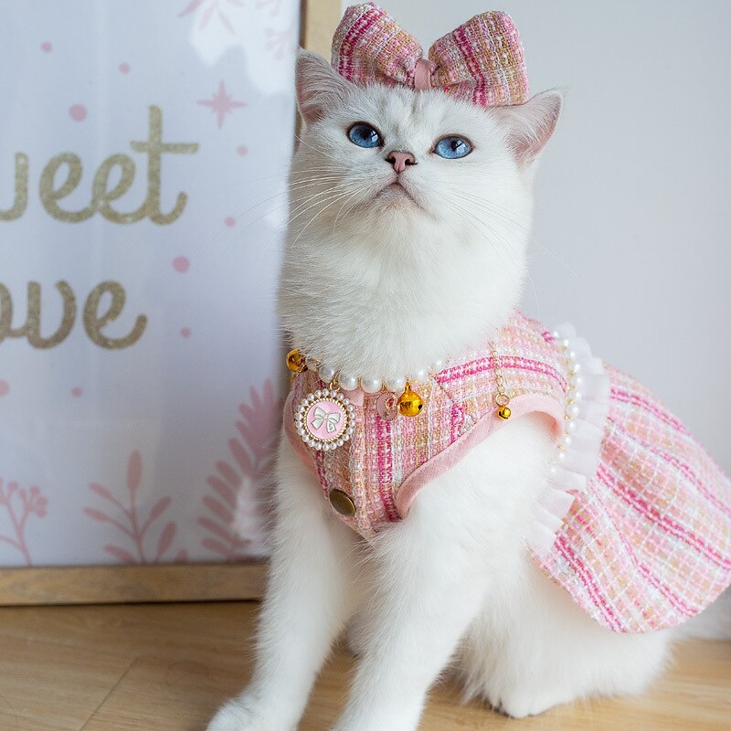 Dog Cat Dress Fashion Cute Winter Soft Washable Comfortable Outdoor Party Dog Clothing for Bichon Frise Poodle Pomeranian Baby Pet Papillon 2025 - $23.99 –P9