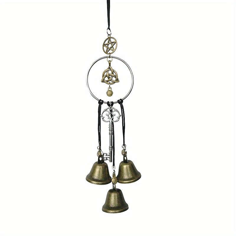 1 peça, sinos de bruxa, presentes de decoração de bruxaria, parede pagã mágica, maçaneta decorativa de porta de casa, runas de bruxas, suprimentos de altar wiccan de 2025 por $13.49 –P9