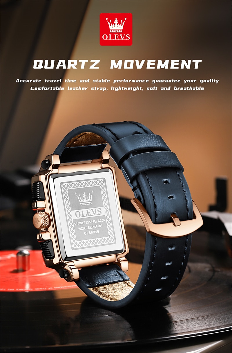New Olevs Brand Men'S Watches Decorative Calendar Luminous Chronograph Large Dial Quartz Watch Students Casual Men'S Waterproof Wristwatch 2025 - $43.99 –P5
