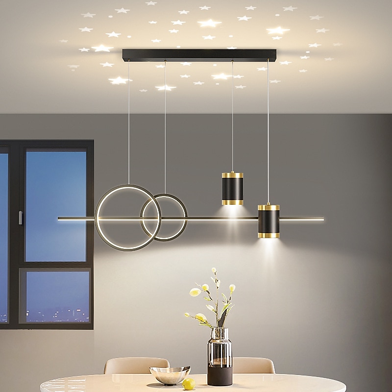 lampada a sospensione a led 100 cm dimmerabile design a grappolo forme geometriche lampada a sospensione in pvc classico elegante in lega di zinco contemporaneo moderno 110-240v del 2025 a $399.99 –P2