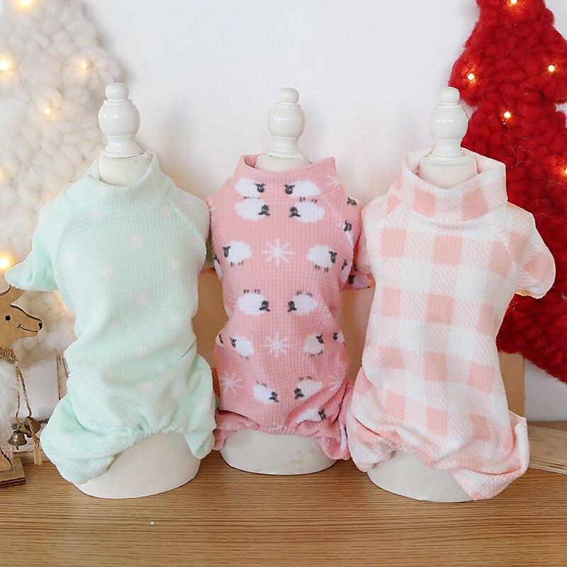 Hund Katt Pyjamas Mode söt stil Vinter Mjuk Tvättbar Bekväm Inomhus Ledigt / vardag Hundkläder for Bichon Frisé Pudel Pommeran valpen eller det lilla husdjuret Fjäril 2025 - $26.99 –P7