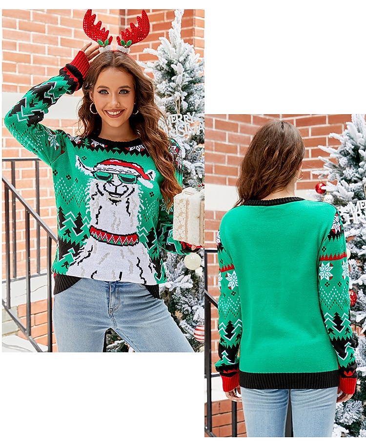 Anime Biskop Ful jultröja Pullover Jumper Snögubbe Rolig för Dam Vuxna 3D-utskrift för Jul Karnival Nyår Fest Ledigt / vardag 2025 - $38.99 –P16