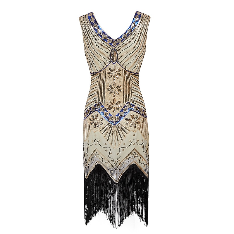 Roaring 20s 1920s Knee Length Dress Flapper Dress Christmas Party Dress Sleeveless The Great Gatsby Wedding Guest V Neck Fancy Dress Women's New Year Masquerade Evening Party Wedding speakeasy Adults' 2026 - $45.99 Roaring 20s 1920s Knee Length Dress Flapper Dress Christmas Party Dress Sleeveless The Great Gatsby Wedding Guest V Neck Fancy Dress Women's New Year Masquerade Evening Party Wedding speakeasy Adults' 2026 - $45.99