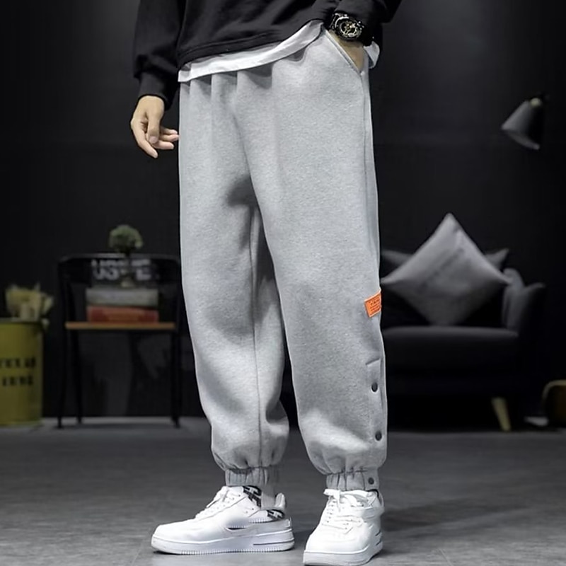 Hombre Pantalones de Deporte Pantalón Jogger Pantalones rasgados Pantalones Bolsillo Plano Comodidad Transpirable Exterior Diario Noche Moda Casual Negro Gris 2025 - $16.49 –P2