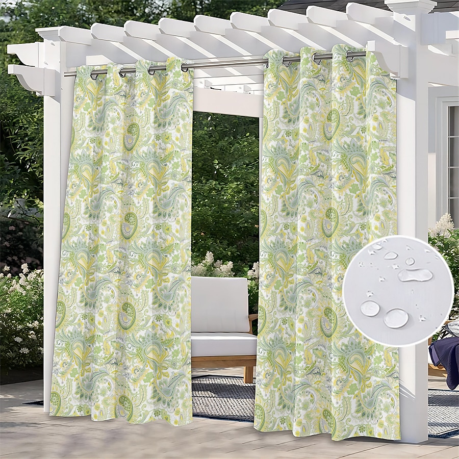 tenda esterna impermeabile per la privacy, tende scorrevoli per patio, occhielli per tende pergola per gazebo, balcone, veranda, feste del 2025 a $25.99 –P1