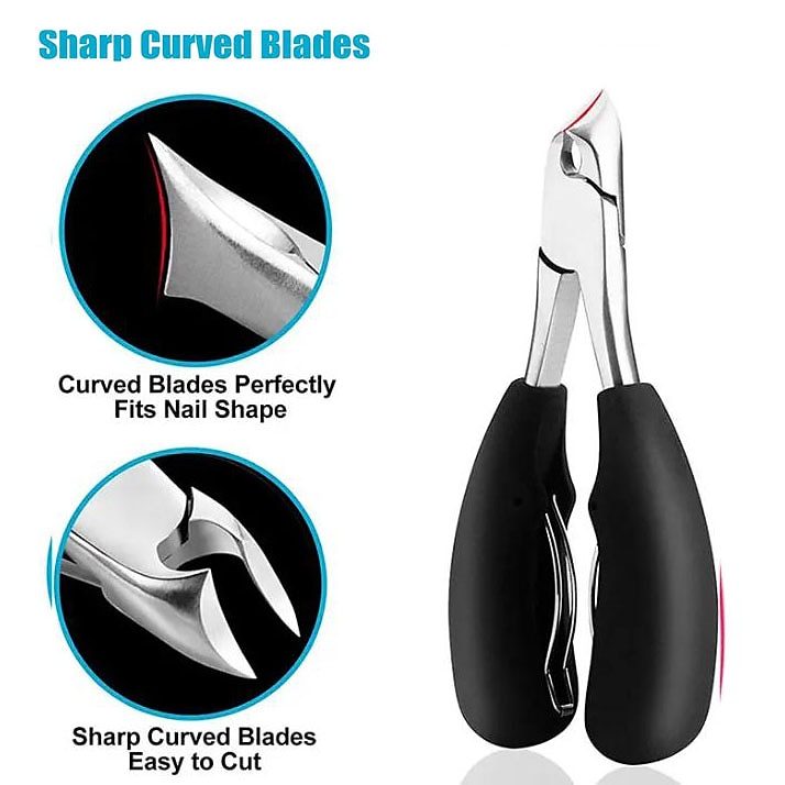 Podiatrist Toenail Clippers, Professional Thick & Ingrown Toe Nail Clippers For Men & Seniors, Pedicure Clippers Toenail Cutters, Super Sharp Curved Blade Grooming Tool 2025 - $13.49 –P6