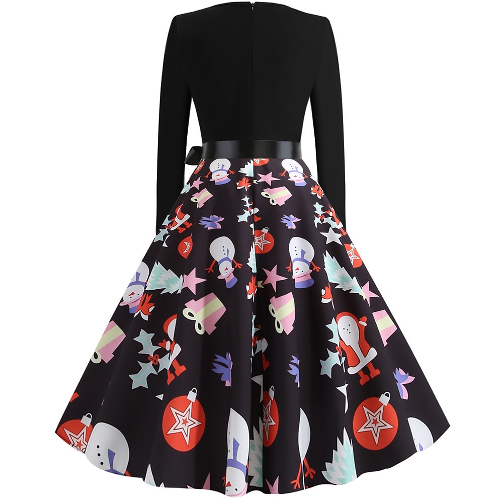 père Noël Robe de Noël Robe De Noël Fantaisie Femme Noël Nouvel an la veille de Noël 1950s Noël Adulte Soirée Noël Réveillon du nouvel an Robe de 2025 ? $21.99 –P8