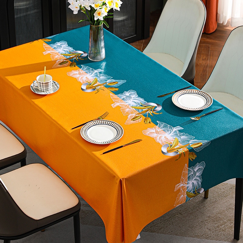 Waterproof Tablecloth PVC Oilproof Rectangle Table Cloth Table Cover for Party, Family Dining, Restrant 2025 - $11.49 –P14