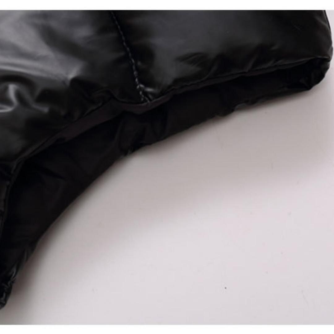 Kinderen Uniseks Vest jas Mouwloos Zilver gebroken wit Zwart Gewatteerd jack voor kinderen Effen Kleur Vetoketju Lente Herfst Stoer School 7-13 jaar 2025 - $23.99 –P12