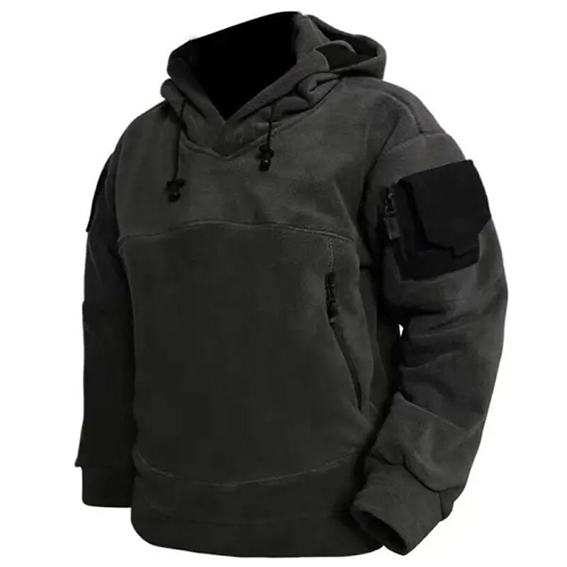 Hombre Sudadera Táctico Negro Verde Ejército Gris Con Capucha Bloque de color Retazos Bolsillo Deporte Diario Festivos Fresco Casual Táctico Otoño invierno Ropa Sudaderas con capucha Sudaderas Manga 2025 - $38.99 –P3