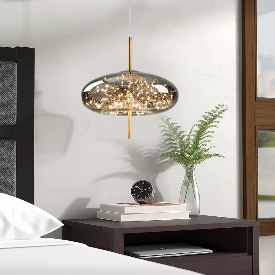 Żyrandol z kryształkami gipsowymi, metalowy, led, globle design, lampa wisząca, nordycki, luksusowy, nowoczesny, kreatywny, wiszący bar, sypialnia, lampka nocna, gabinet, lampa wisząca 2026 - $148.99 –P13