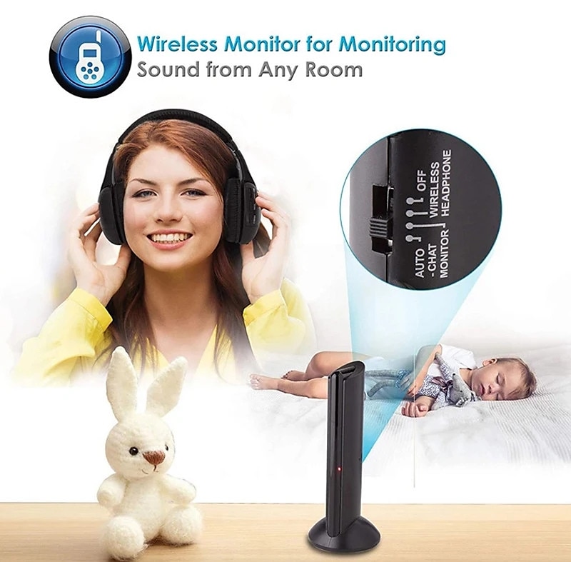 5-in-1 wireless multi-function headset monitoring FM radio earphone for PC Laptop Computer TV TW-699 2025 - $31.99 –P3