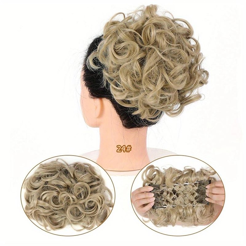 Chignon Chignon A cordoncino Capelli sintetici Pezzo di capelli Estensione capelli Liscio Feste Giornaliero Serata e festa A1 A2 A3 del 2025 a $11.99 –P11
