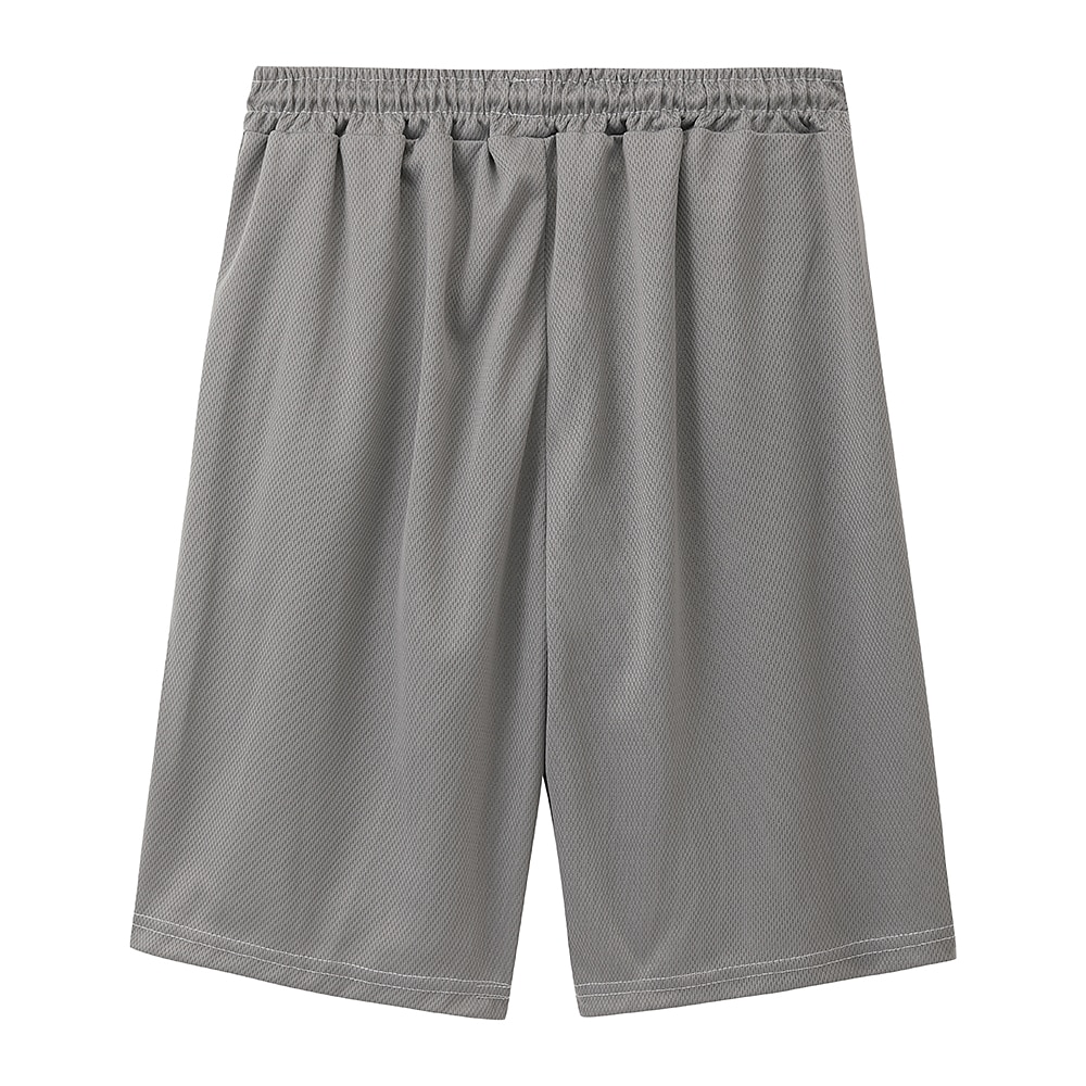 Herr Aktiv Shorts Casual shorts Ficka Snörning Elastisk dragsko-design Ensfärgat Komfort Andningsfunktion Kort Utomhussport Ledigt Dagligen Mode Streetwear Svart Vit Microelastisk 2025 - $8.99 –P2