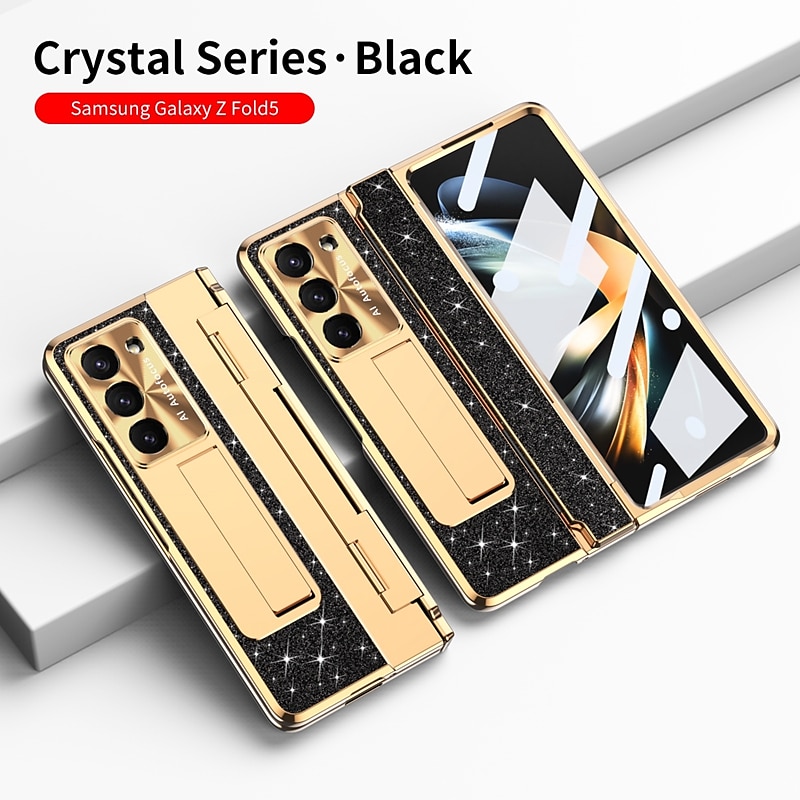 Чехол для телефона для Samsung Galaxy Z Fold 6 Z Fold 5 Z Fold 4 Z Fold 3 с поддержкой MagSafe с подставкой с защитой экрана поддержка беспроводной зарядки PC PU кожа 2025 - $32.99 –P14