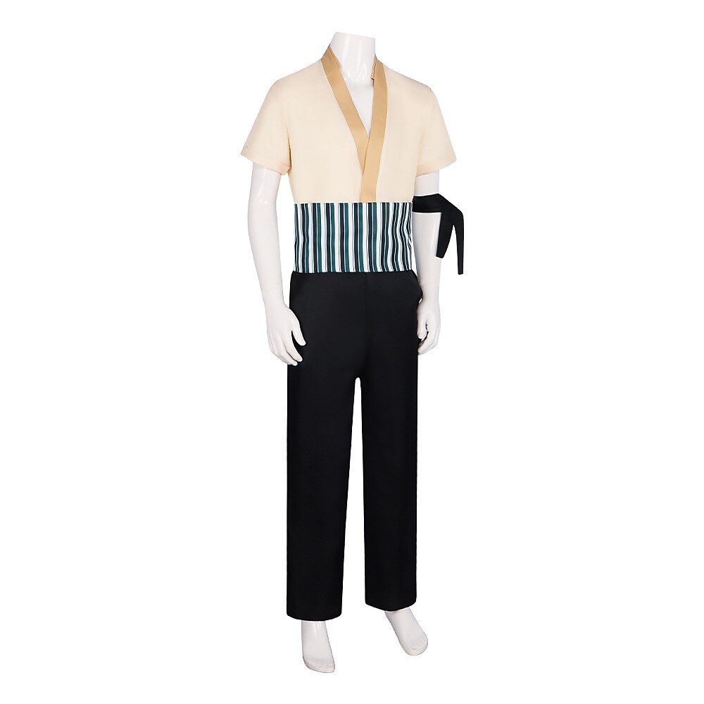 Ocean Adventurer Roronoa Zoro Straw Hat Pirate Anime Cosplay Suits Kimono Halloween Carnival Top Pants Earrings For Men's Women's Adults' 2026 - $53.99 –P4