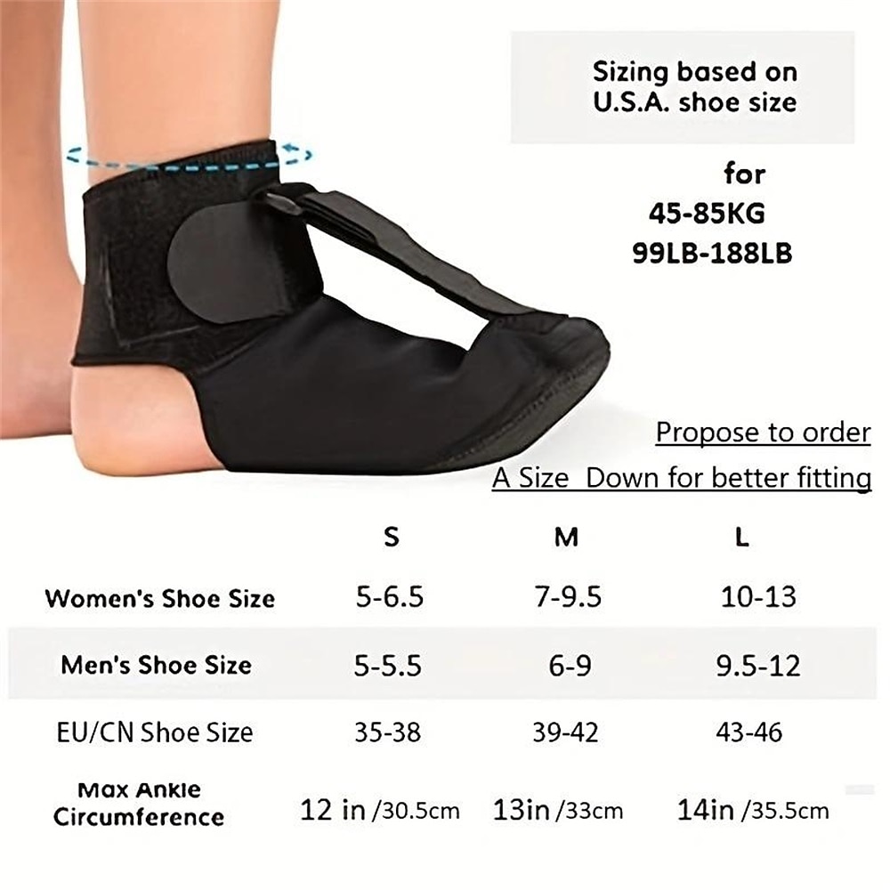 1pc Plantar Fasciitis Night Sock for 99.21-187.39LB | Soft Stretching Boot Splint for Sleeping | Achilles Tendonitis Foot Support Brace 2025 - $13.49 –P3
