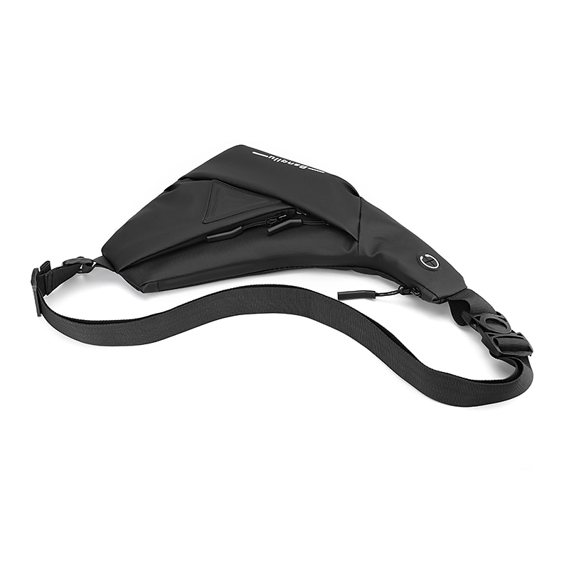 férfi vízálló crossbody hevedertáska – lopásgátló mellkasi csomag usb töltőcsatlakozóval utazáshoz és szabadtéri tevékenységekhez 2025 - $18.99 –P8