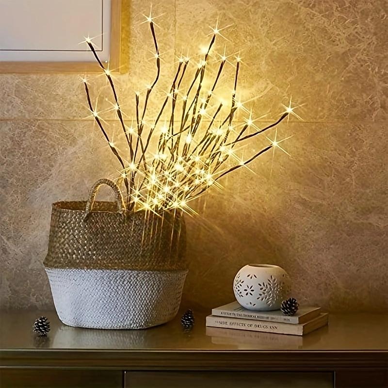 3 Pack 27" Brown Lighted Twig Branches Pathway Light 60 LED Battery Operated Warm White Bulbs for Outdoor and Indoor Holiday Christmas Family Wedding 2025 - $9.99 –P5