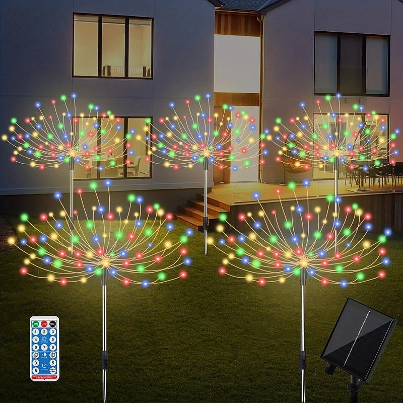 5db 5 W LED napelemes világítás Pathway Lights & Lanterns Napelemes Karácsonyi esküvői dekoráció 8 világítási mód Meleg fehér Hideg fehér Zöld 5 V 600 LED gyöngyök 2026 - $67.99 –P2
