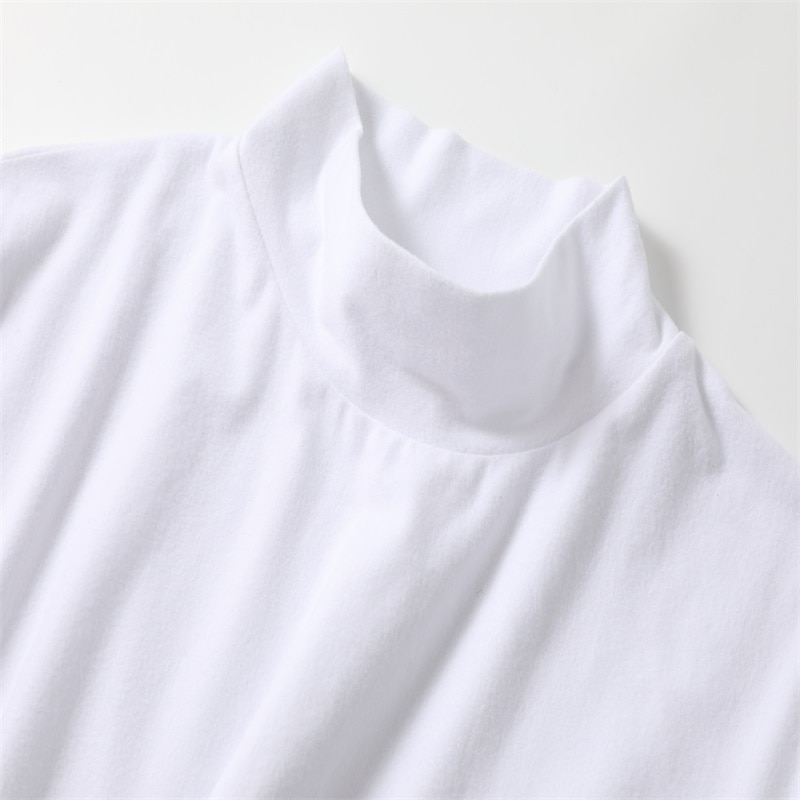 Men's T Shirt Turtleneck shirt Long Sleeve Shirt Long Sleeve Rolled collar Fall & Winter Plain Lightweight Classic Casual Outdoor Casual Sports Black White Navy Blue Top Tee for Men 2025 - $17.49 –P1