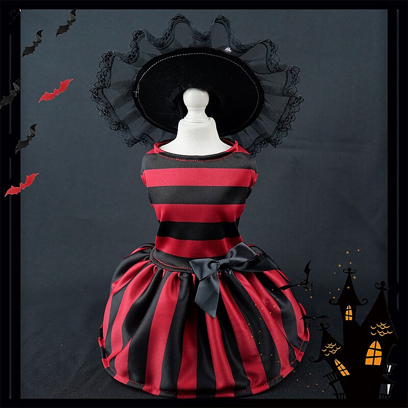 Dog Cat Dress Fashion Party Waterproof Breathable Soft Washable Comfortable Party Halloween Casual Daily Festival Dog Clothing for Bichon Frise Pomeranian Baby Pet Papillon Small 2025 - $17.49 –P1