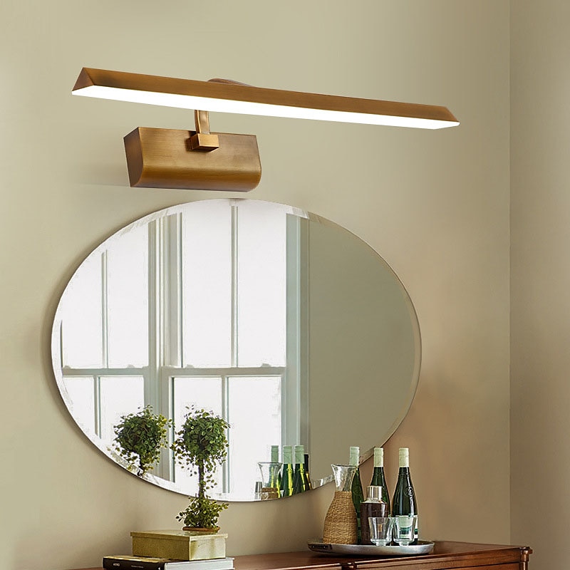 Luces de espejo,luz de espejo de baño vintage con interruptor,lámpara de baño,luces de espejo de tocador para iluminación de tocador,lámpara de pared interior ip44 luz de maquillaje giratoria lámparas 2025 - $165.99 –P8