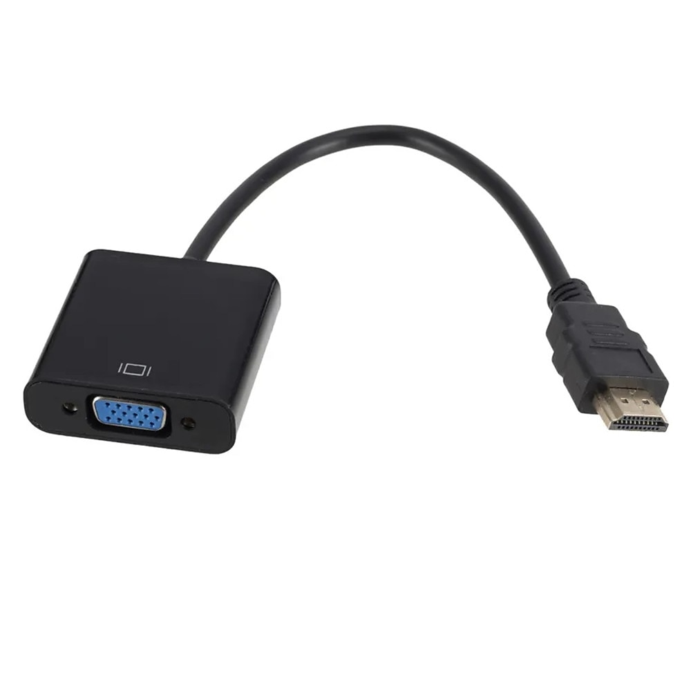 2025年 1080p hdmi 互換 to vga アダプタデジタルアナログ変換ケーブル xbox ps4 pc ラップトップ tv ボックスからプロジェクターディスプレイ hdtv  コレクション – $12.99 –P5