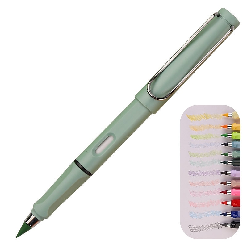 1 matita colorata - combinazione di colori elegante e classica - matite magiche con penna in metallo senza inchiostro da 0,5 mm per opere d'arte eterne, regali di Halloween, Ringraziamento e Natale del 2025 a $6.99 –P15