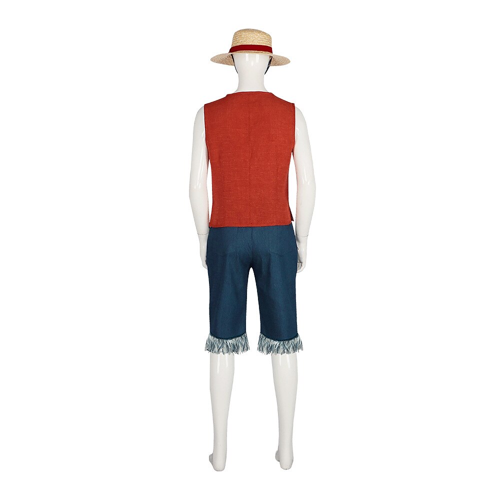 One Piece Monkey D. Luffy Anime Cosplay Suits Halloween Carnival Vest Pants Hat For Men's Women's Adults' 2025 - $53.99 –P4