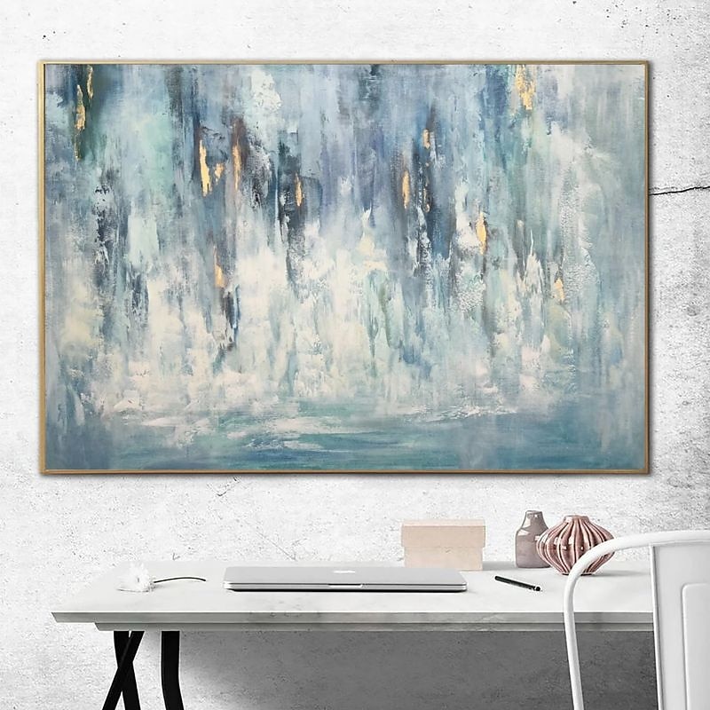 2025年 油絵100％手作りの手描きの壁アートキャンバスグリーンストーンモダンな抽象的な家の装飾の装飾ロールキャンバスフレームなしストレッチなし  コレクション – $73.99 –P10