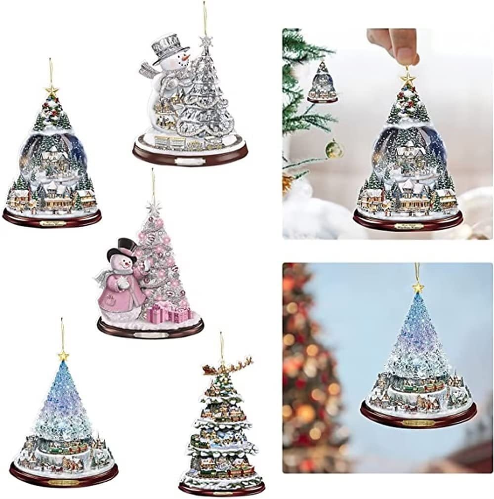 2025年 クリスマス装飾雪だるまクリスマスツリーペンダントクリエイティブ 2d アクリル装飾ぶら下げ装飾品農家の装飾  コレクション – $5.99 –P1