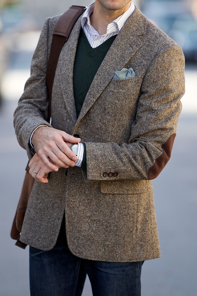 Blazer Homme En Tweed Laine/polyester - Coupe Slim, Deux Boutons | Pour Bureau, Mariage, événements Décontractés