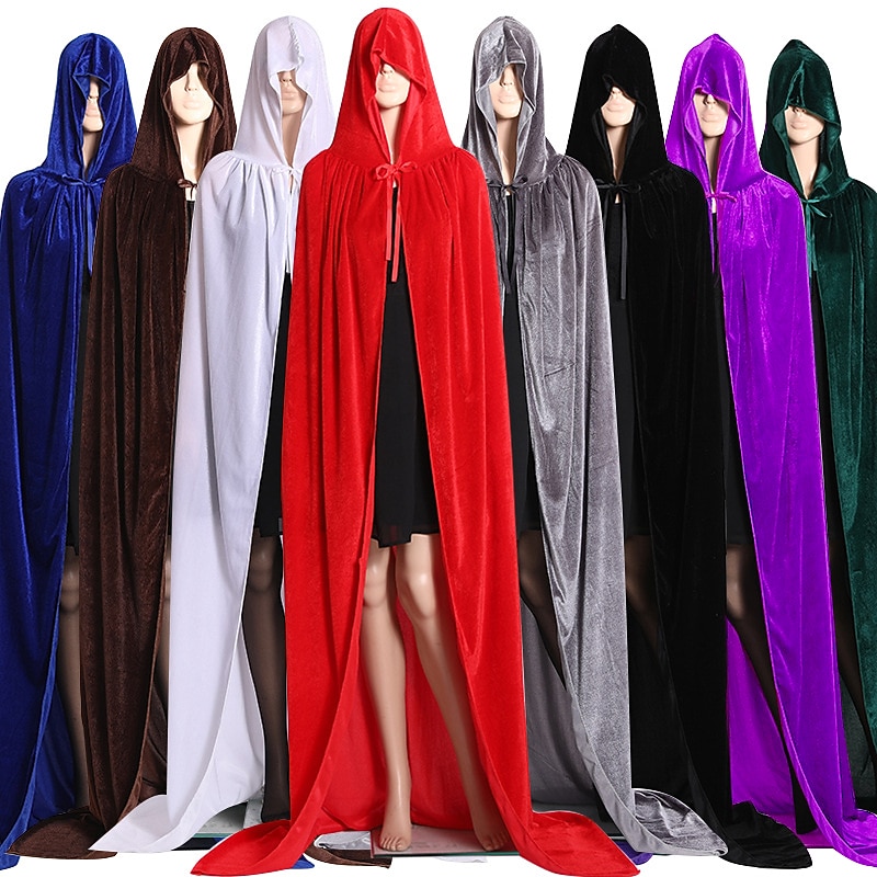 Mittelalterlich Renaissance Umhang Hexe Wikinger Ranger Kostüm Unisex Keltisch Vikinger Fantasie Halloween Karneval Leistung Party Erwachsene Umhang Ganzjahres 2025 - $21.99 –P1