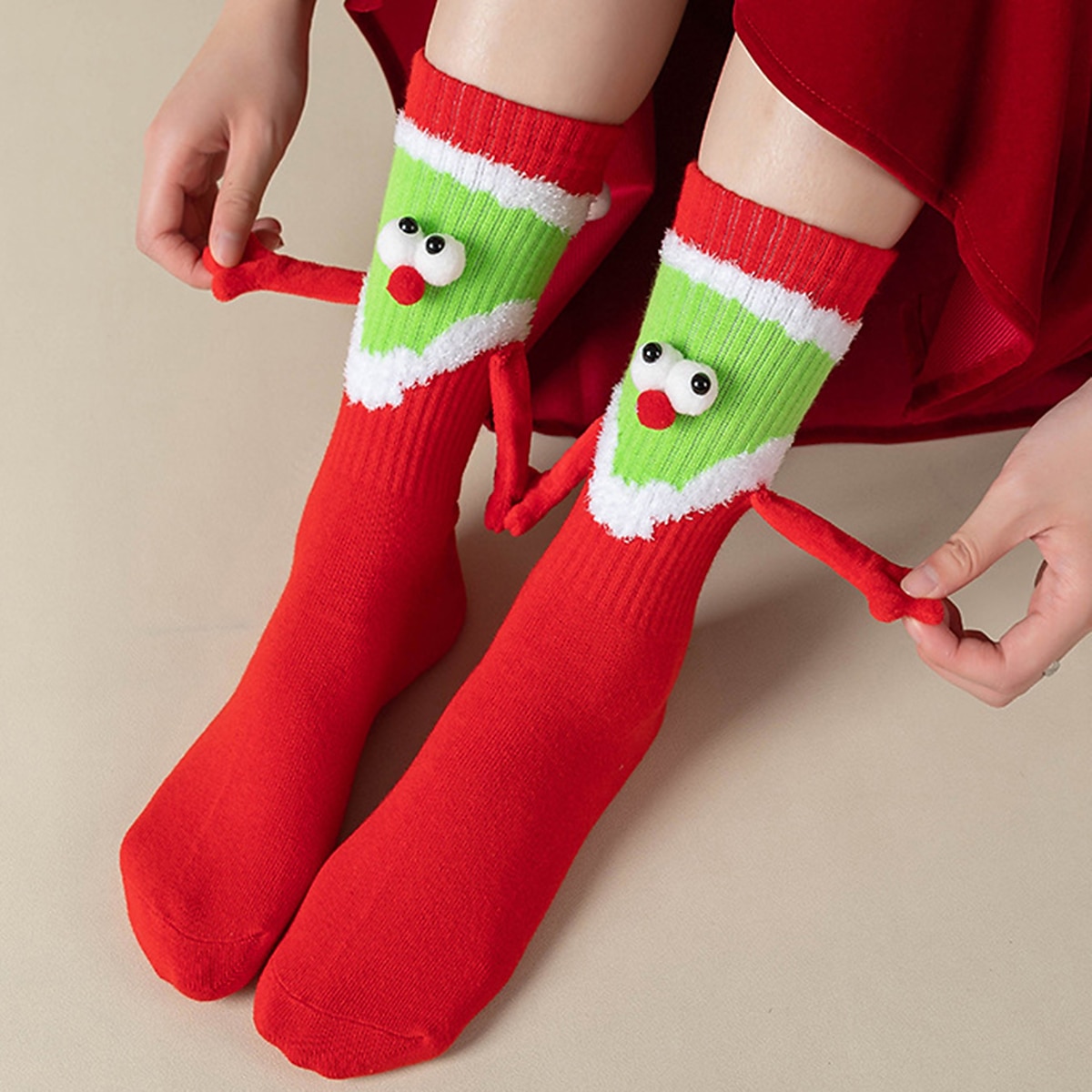 Papá Noel Calcetines de Navidad Calcetín de tripulación Mujer Navidad Año Nuevo Navidad Calcetines 2025 - $8.49 –P5