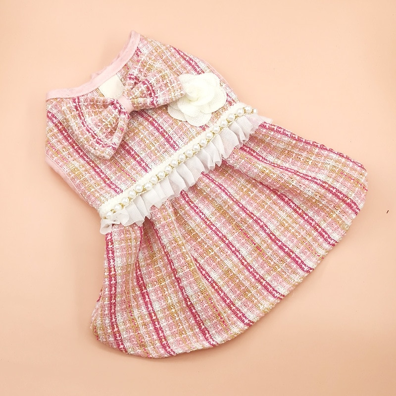 Dog Cat Dress Fashion Cute Winter Soft Washable Comfortable Outdoor Party Dog Clothing for Bichon Frise Poodle Pomeranian Baby Pet Papillon 2025 - $23.99 –P16