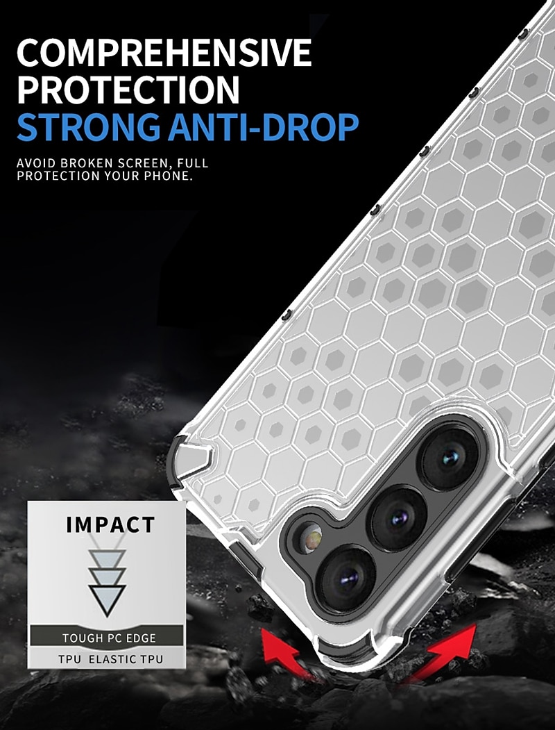 Phone Case For Samsung Galaxy S24 S22 Ultra Plus FE S21 Ultra S21 FE S21 A54 A34 A14 A73 A53 A33 A23 A13 A72 A52 A32 A22 A12 S10 Plus S10 Lite Back Cover Non-Yellowing Shockproof TPU PC 2025 - $12.99 –P2