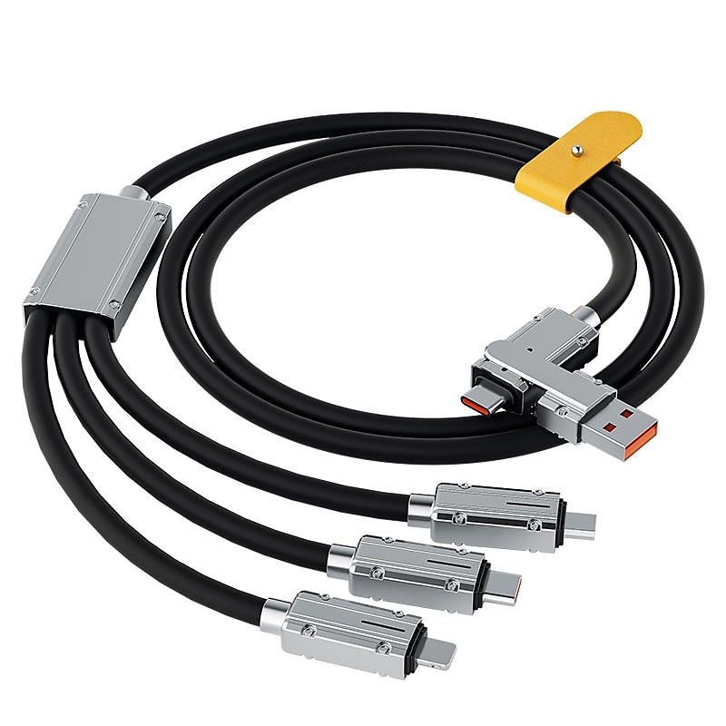 USB C-kabel Bliksemkabel 100W 3.9ft USB A naar USB C USB A naar Lightning USB A naar micro B 6 A Snellader Hoge gegevensoverdracht 3 in 1 Voor Macbook iPad Samsung Mobiele telefoonaccessoire 2025 - $18.99 –P14