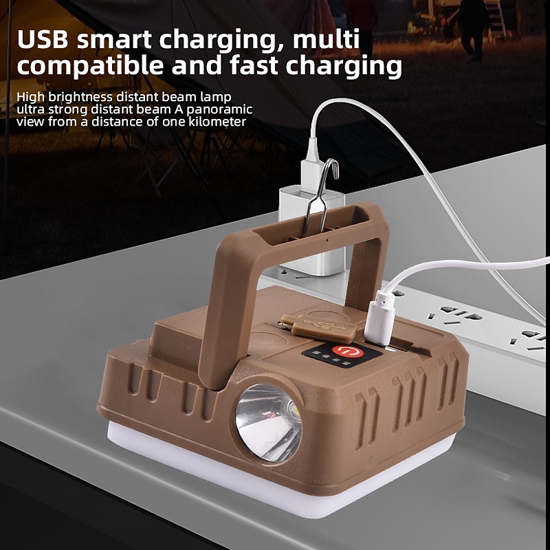 2025年 フック付きポータブル USB 充電式懐中電灯 1 個 - ハイキング、釣り、家庭用照明用の 5 つの照明モード - 軽量で便利 コレクション – $20.99 –P3