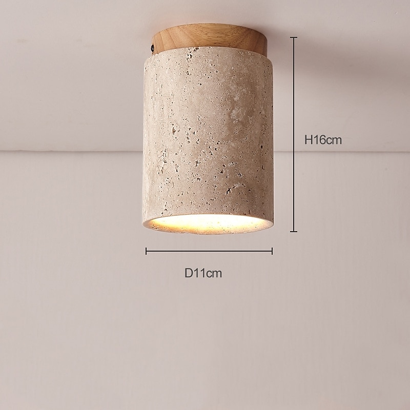 plafondlamp steen inbouw plafondlamp voor slaapkamer woonkamer hal keuken, moderne trommellamp dichtbij plafond 110-240v 2025 - $143.99 –P1