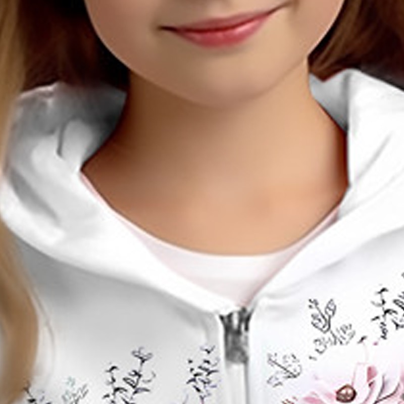 Da ragazza 3D Floreale Felpa con cappuccio Cappotto Soprabiti Rosa Manica lunga Stampa 3D Autunno Inverno Attivo Di tendenza stile sveglio Bambino 3-12 anni Esterno Informale Giornaliero Standard del 2025 a $18.49 –P8