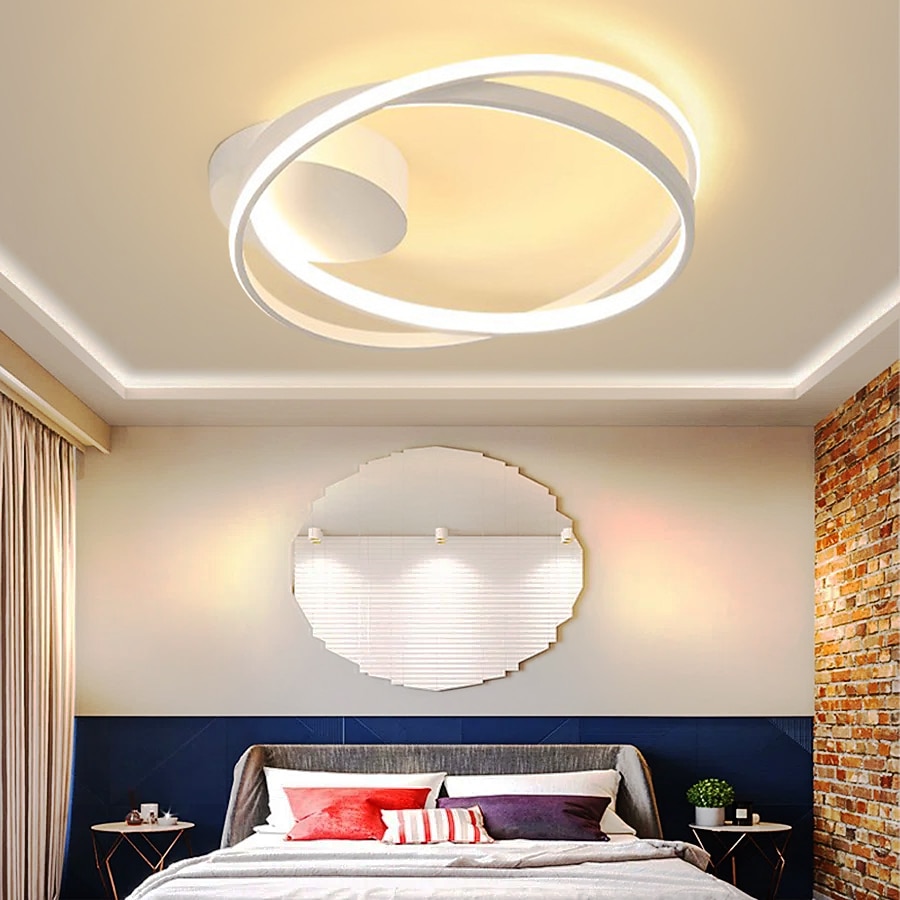 Luz de techo LED, lámpara de techo con luz empotrada de diseño circular regulable, adecuada para dormitorio, sala de estar, comedor, ac110v ac220v 2025 - $201.49 –P6