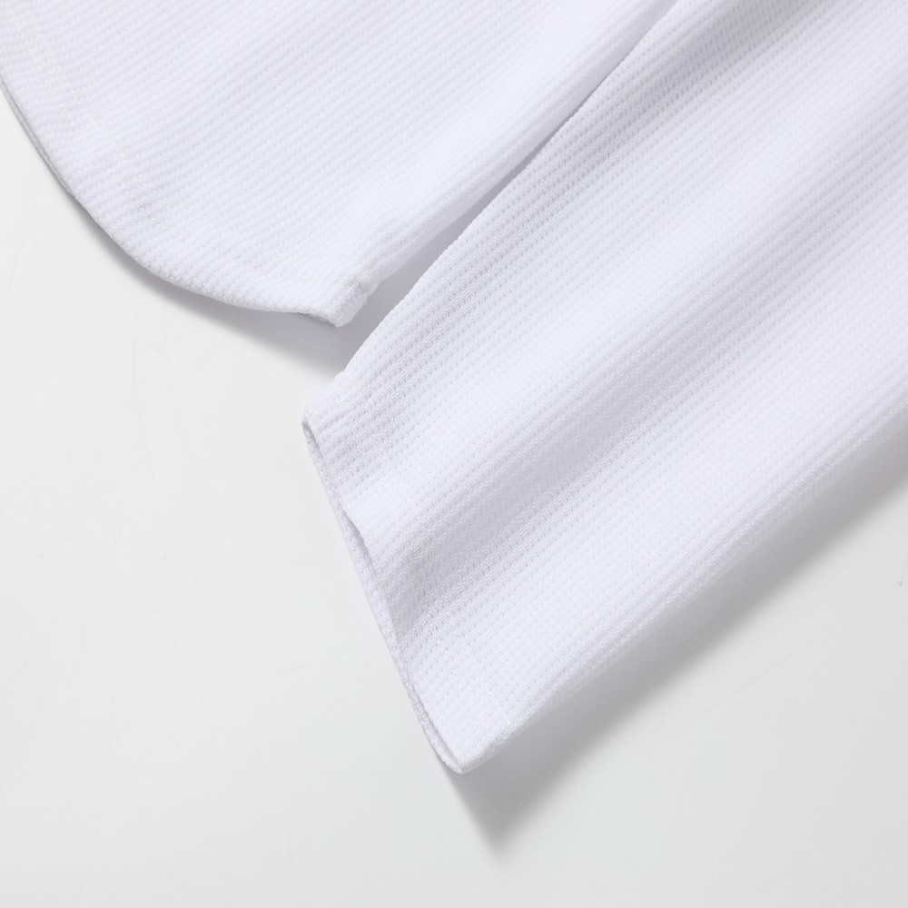 Per uomo Camicia a nido d'ape Maglietta Camicia a Maniche Lunghe Manica Lunga Scollo a V Primavera & Autunno Semplice Moda Designer Essenziale Vacanza Streetwear Uscire Nero Bianco Arancione del 2025 a $21.99 –P4