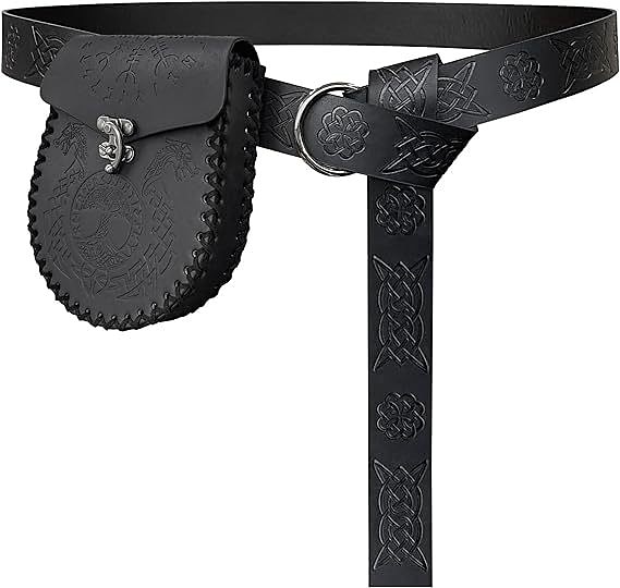 Medieval Cinturón Vikingo Unisexo Celta Vikingo Víspera de Todos los Santos Carnaval Rendimiento Fiesta LARP Adulto Cinturón Maleta 2025 - $32.99 –P2