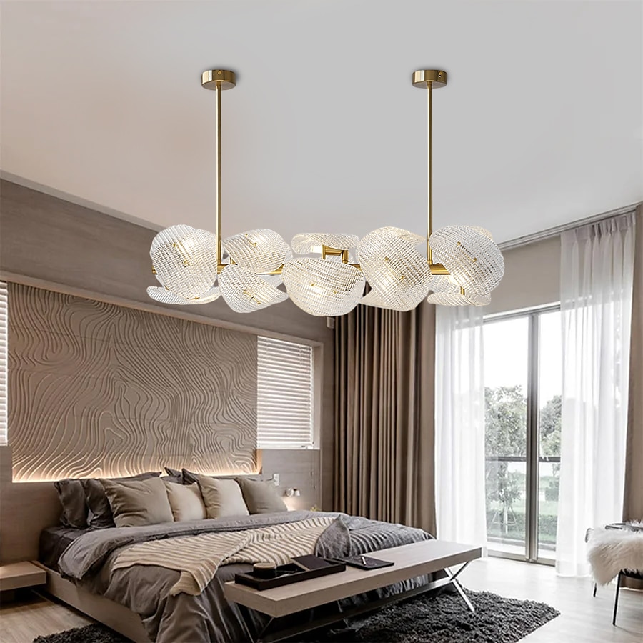 LED Pendant Light 10 Lights 60/80/83cm Cluster Design Sputnik Design Chandeliers for Dining Room Bedroom Pendant Lamps 110-240V 2025 - $1135.09 –P10