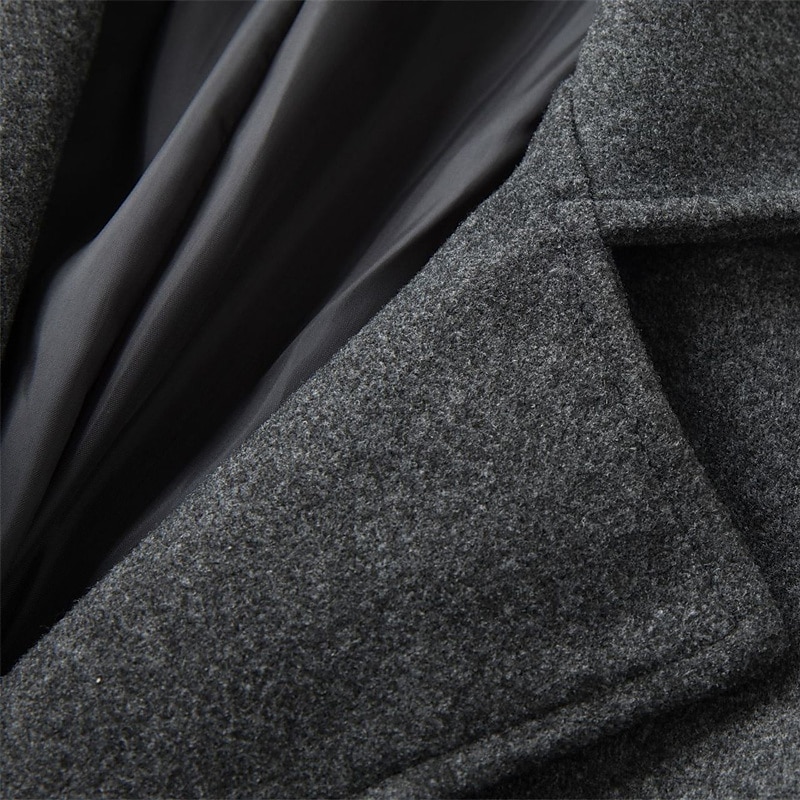 Herren Wintermantel Mantel Langer Trenchcoat Outdoor Freizeitskleidung Herbst Winter Polyester Oberbekleidung Bekleidung Modisch Strassenmode Glatt Kargen Doppelreihiger Verschluss 2025 - $85.99 –P11